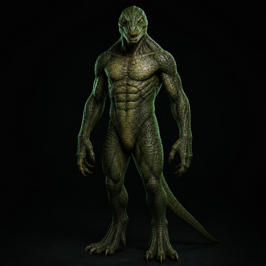 Conceptual illustration of the Reptilian archetype (diagram, not a photograph)