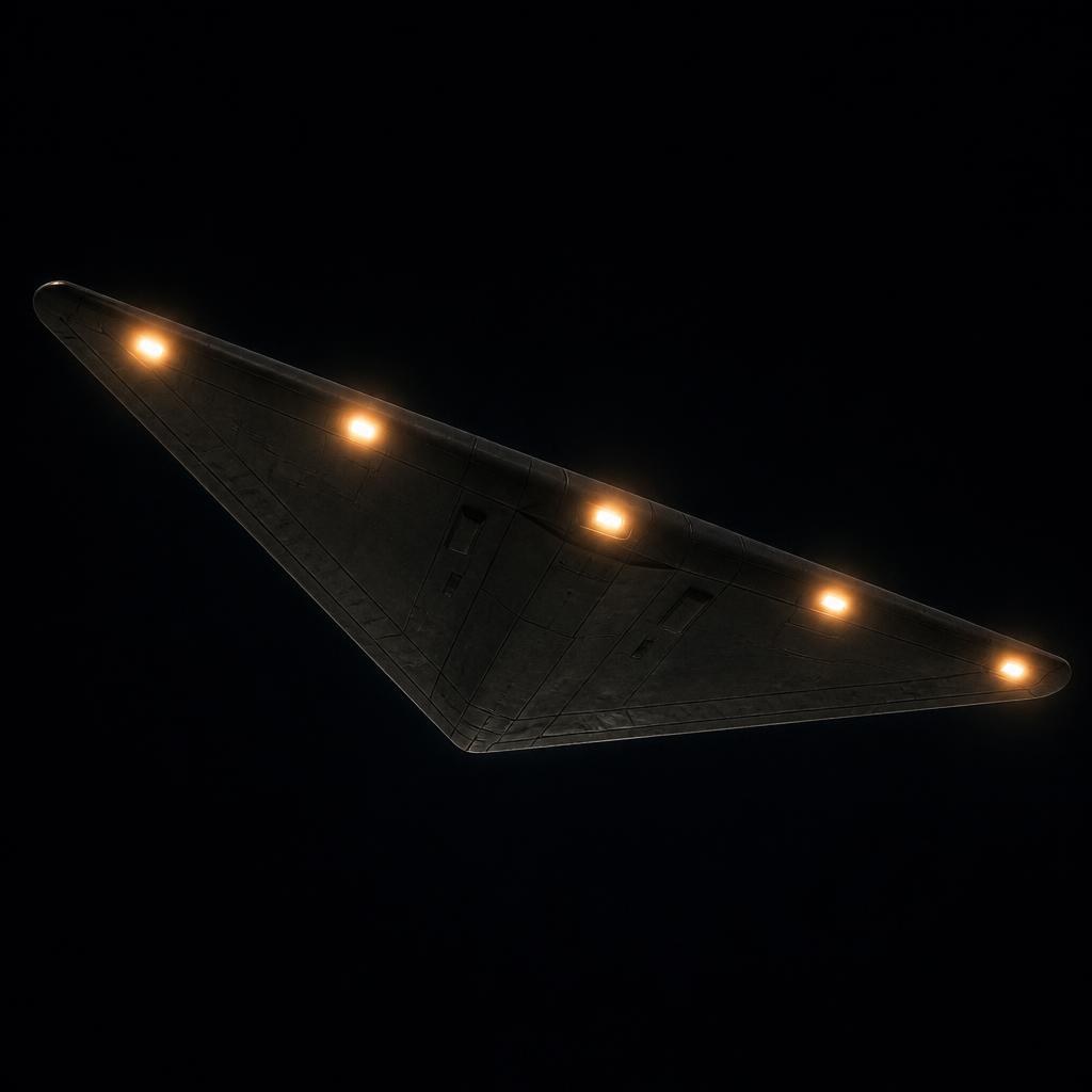 Conceptual illustration of the V/boomerang shape (diagram, not a photograph)