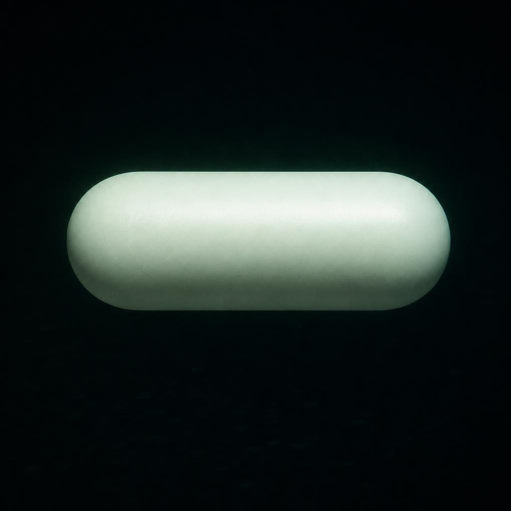 Conceptual illustration of the Tic Tac shape (diagram, not a photograph)